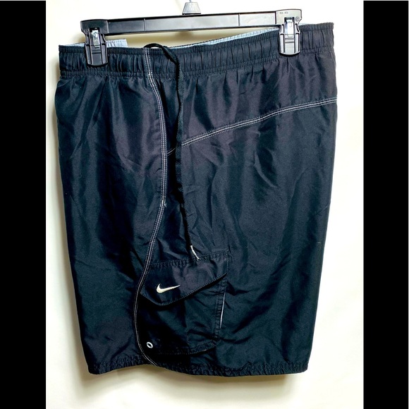Nike Other - Nike Mens Vintage Drawstring Swim Trunks Black  Size XXL (38”waist) (inseam7”)